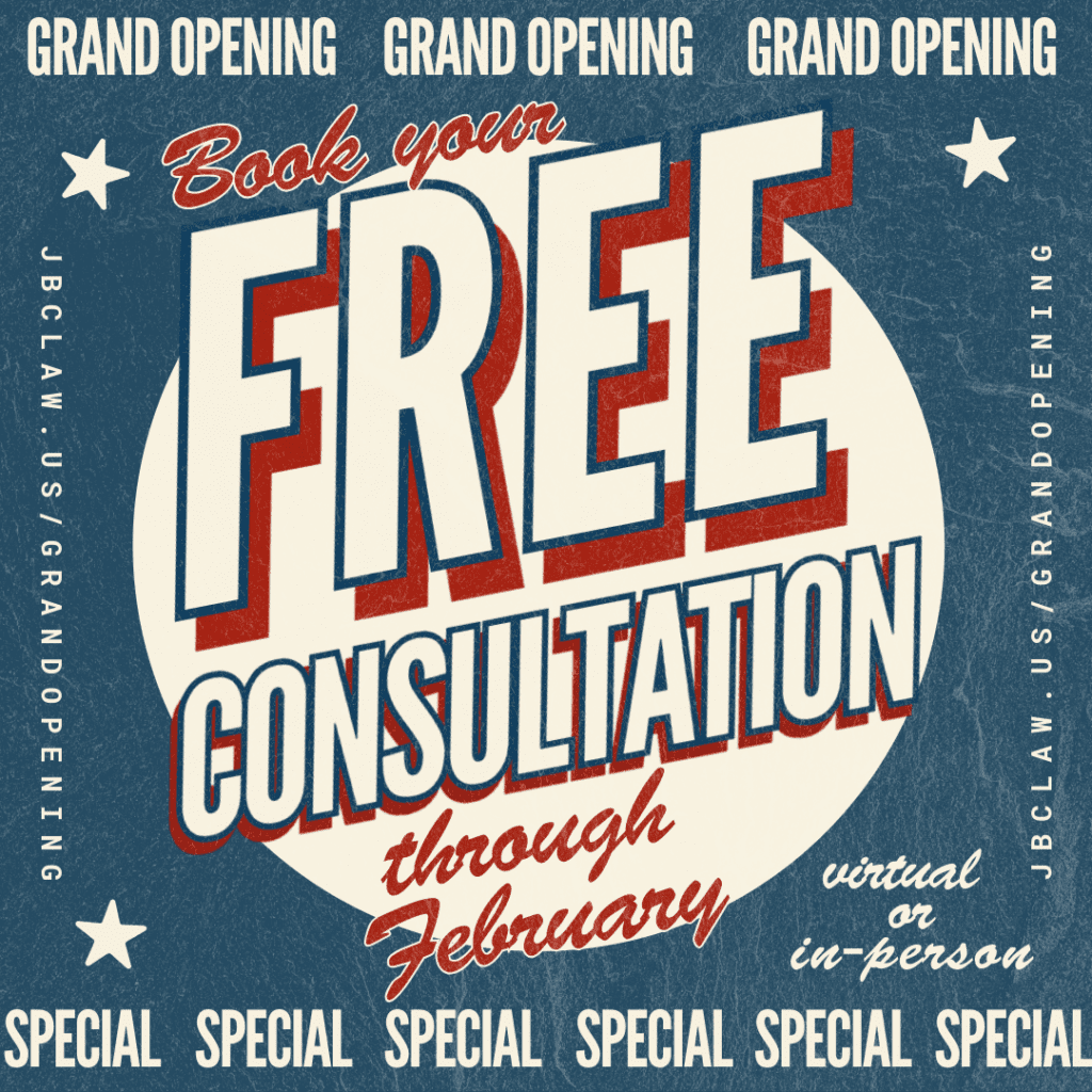 Free Consultation -- Law Office of Joseph B. Caraccio. Limited time offer February 2026. 